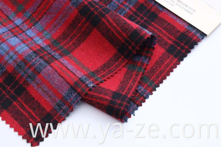 Hot selling cheap custom woven woolen wool check tweed plaid manufacturer fabric for overcoat suit blazer woolen wool suit manufacturer fabric for women cloth